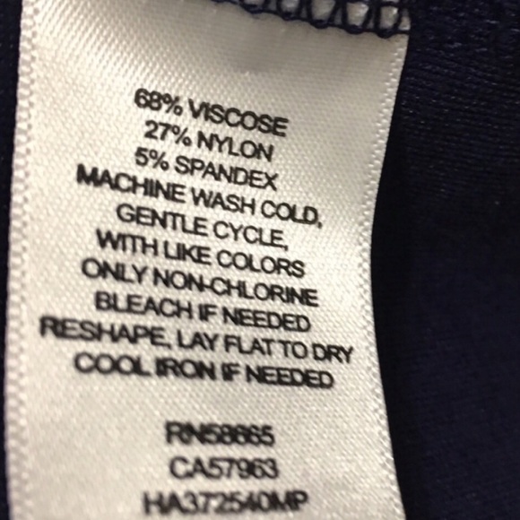 Halogen Navy Blue Cinched Tie Cuffed Sweater - Picture 7 of 8